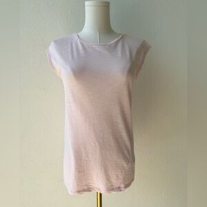 Ted Baker prettiest Light Pink capped Sleeve tee with detail on sleeve-see pics!